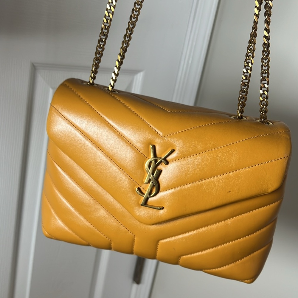 Saint Laurent lou lou , size small in Dark Tan - Picture 6 of 9